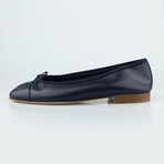 Chanel Leather Ballerina Flats // Blue (Euro: 36.5)