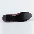 Chanel Tweed + Leather Cap Toe Ballerina Flats II // Multi-color (Euro: 37)