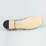 Chanel Tweed + Leather Ballerina Flats // Black, White (Euro: 35)