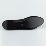 Chanel Leather Ballerina Flats // Black, Silver (Euro: 35)