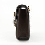 Gucci Small Leather Totem Shoulder Handbag // Brown