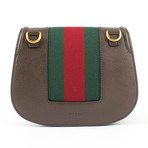 Gucci Small Leather Totem Shoulder Handbag // Brown