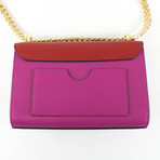 Gucci Small Leather Padlock Shoulder Handbag // Pink + Red