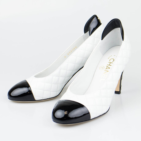 Chanel Quilted Leather Slim Heels Shoes // White (Euro: 35) - The Designer  Collection - Touch of Modern