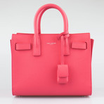 Saint Laurent Paris Sac De Jour Grained Leather Handbag // Light Rose