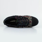 Chanel Tweed Chunky Sole Lace Up Shoe // Multi-color (Euro: 39)