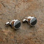 Carbon Fiber Cufflinks // Black