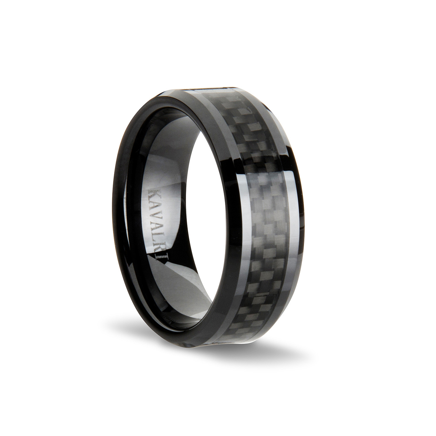 Double Carbon Fiber Ring // Black (Size 7) - Kavalri - Touch of Modern