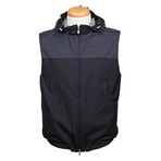 Two Tone Waterproof Vest // Navy Blue (XS)