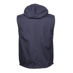 Hoodie Waterproof Vest // Navy Blue (XS)