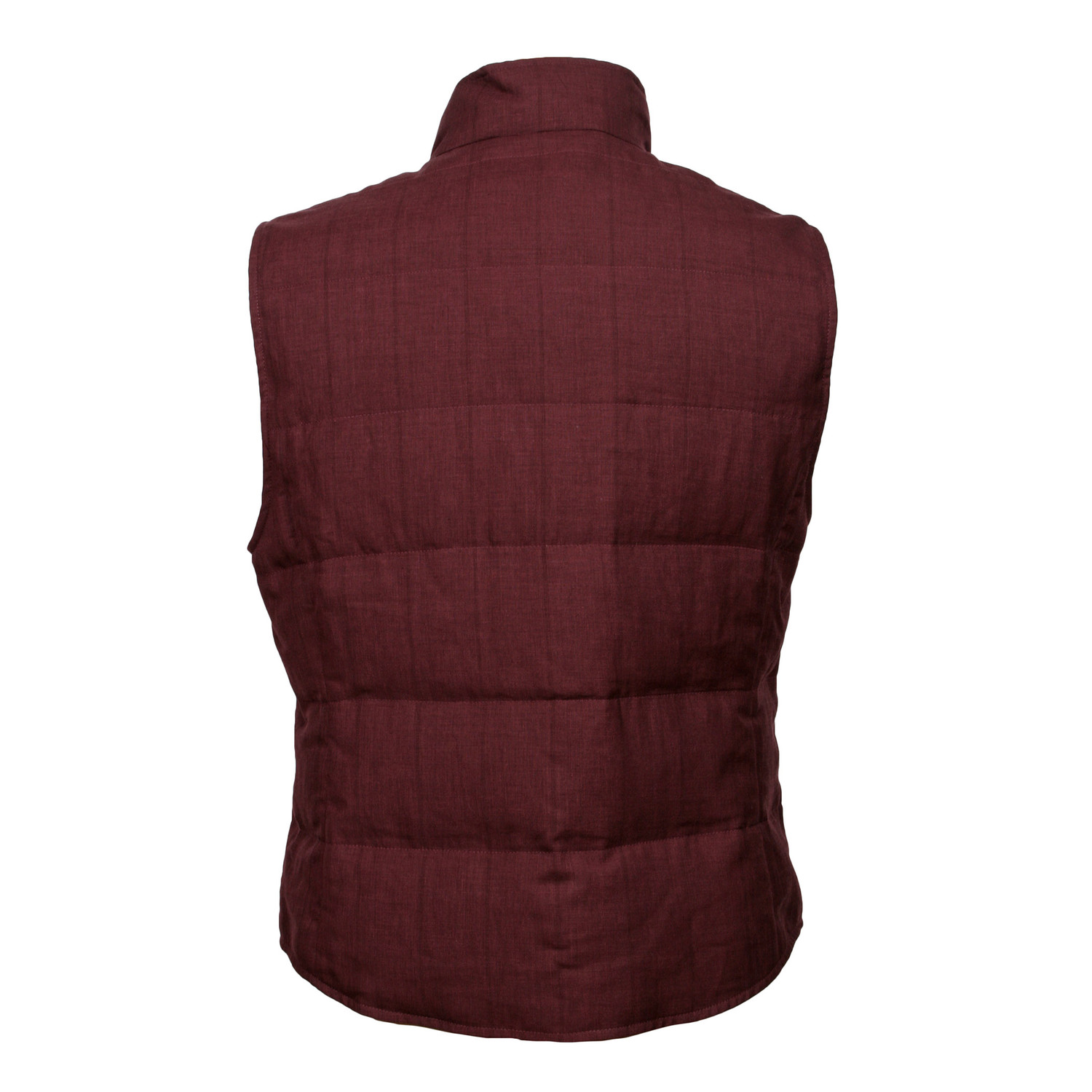 Plaid Wool Blend Vest // Maroon (M) - Brunello Cucinelli - Touch of Modern