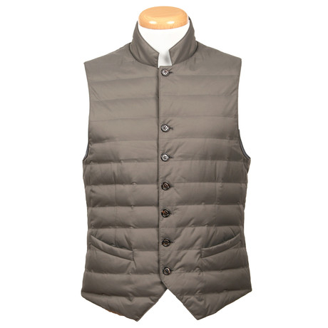 Puffer Vest // Taupe (XS)
