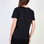 Cavalli Class Jeweled Logo Women's T-Shirt // Black (XS)