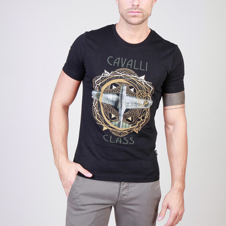 Aviator Emblem T-Shirt // Black (XS)