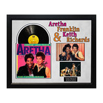 Autographed + Framed Album Collage // Aretha Franklin