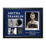 Autographed + Framed Collage // Aretha Franklin