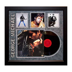 Autographed + Framed Album Collage // George Michael