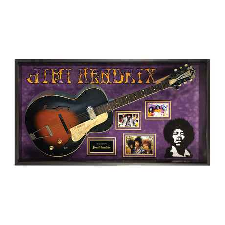 Autographed + Framed Guitar // Hendrix