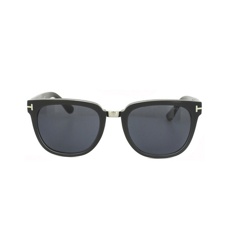 Rock Sunglasses // Dark Gray Blue + Smoke Lenses