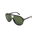 Men's Edison Sunglasses // Black + Green