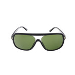 Men's Robert Sunglasses // Black + Green