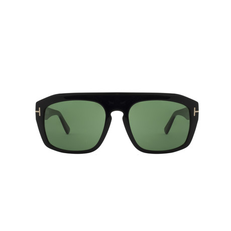 Men's Dylan Sunglasses // Black + Green