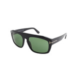 Men's Dylan Sunglasses // Black + Green