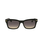 Frederik Sunglasses // Black + Violet Gradient Lenses