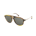 Carlo Sunglasses // Blonde Havana + Green Lenses