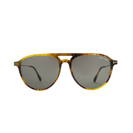 Carlo Sunglasses // Blonde Havana + Green Lenses