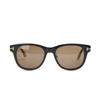 TF9257 SUNGLASSES // BLACK + BROWN LENSES