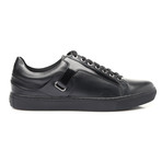 Patent Leather Detail Lace-Up Sneaker // Black (Euro: 40)