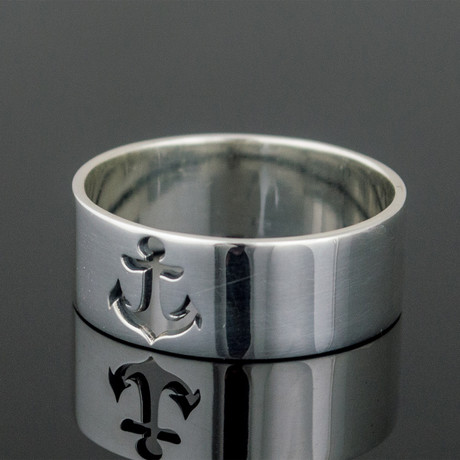 Sailor Collection // Anchor Symbol Signet // Silver (6)