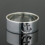Sailor Collection // Anchor Symbol Signet // Silver (9.5)