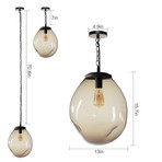 Contemporary Pendant Light // Brown