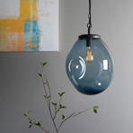 Contemporary Pendant Light // Blue