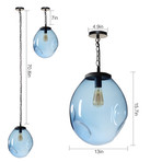 Contemporary Pendant Light // Blue