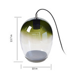 Green House // Plug in Table Lamp // Olive Green