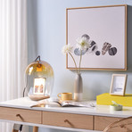 Green House // Plug in Table Lamp // Amber