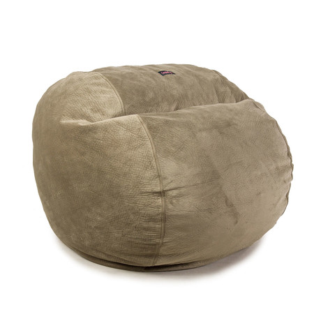 Plush Velour Convertible Bean Bag Chair // Sage