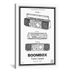 Boombox // Retro Patents (26"W x 18"H x 0.75"D)