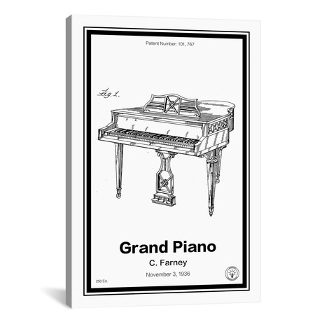 Grand Piano (26"W x 18"H x 0.75"D)