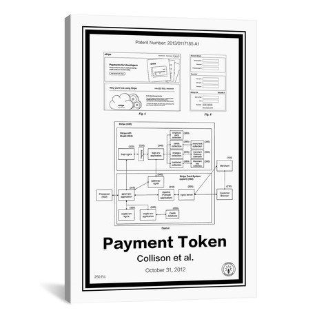 Stripe Payment Token (26"W x 18"H x 0.75"D)