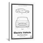 Tesla // Retro Patents (18"W x 26"H x 0.75"D)