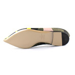 Valentino // Leather Pointed Toe Flat Shoe // Camoflage (Euro: 34)