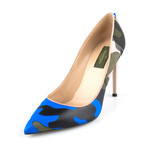 Valentino // Leather Pointed Toe Pump Shoe // Camoflage (Euro: 34)