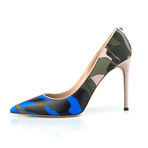 Valentino // Leather Pointed Toe Pump Shoe // Camoflage (Euro: 34)