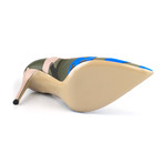Valentino // Leather Pointed Toe Pump Shoe // Camoflage (Euro: 34)