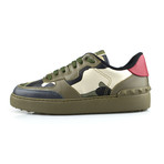 Valentino // Leather Rockrunner Sneaker // Camoflage (Euro: 34)