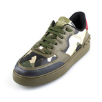 Valentino // Leather Rockrunner Sneaker // Camoflage (Euro: 34)